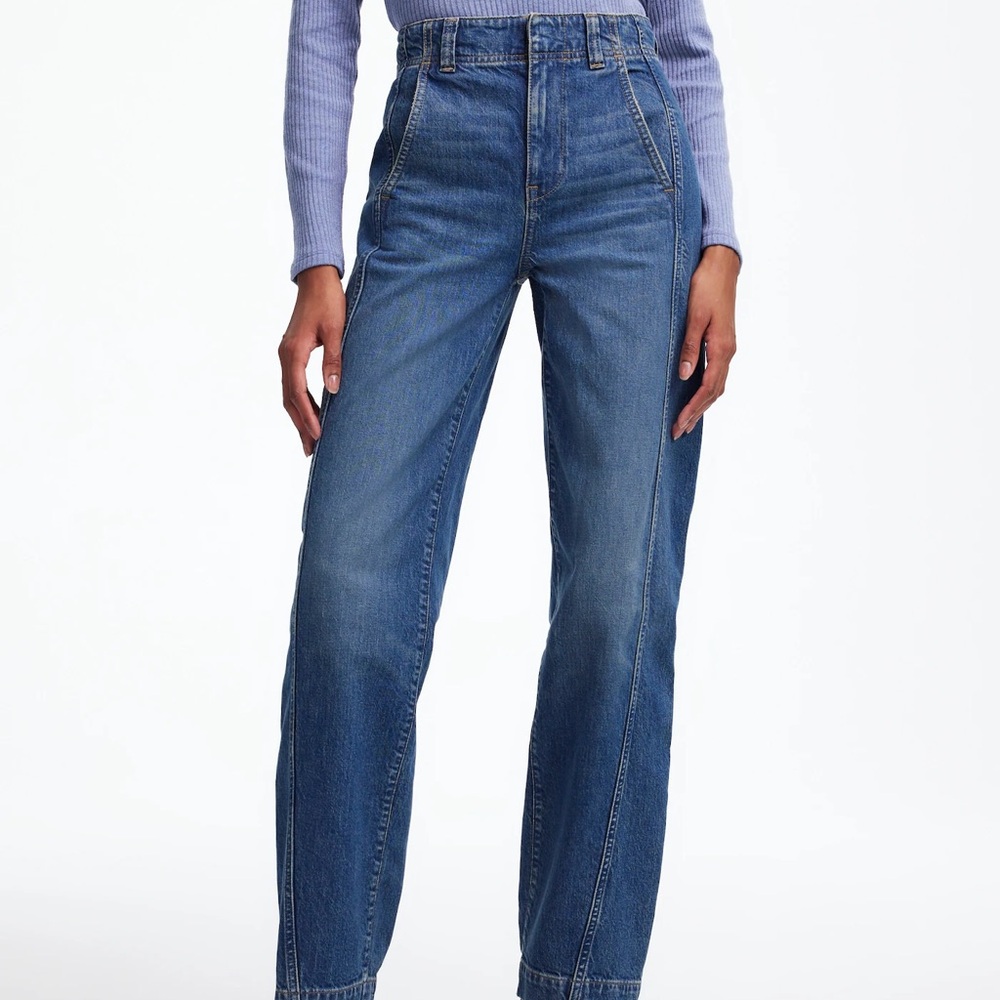 nwot madewell tapered/barrel jeans